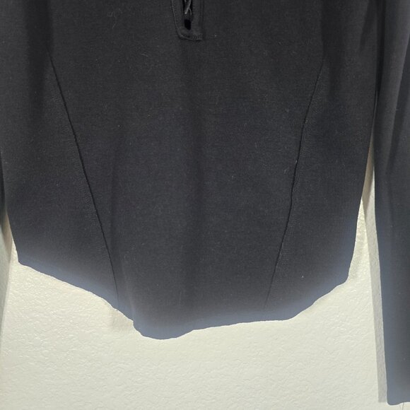 We the Free People Jacqui Blouse Top Women Medium Black Lace Up V-Neck Outdoor - Picture 7 of 8